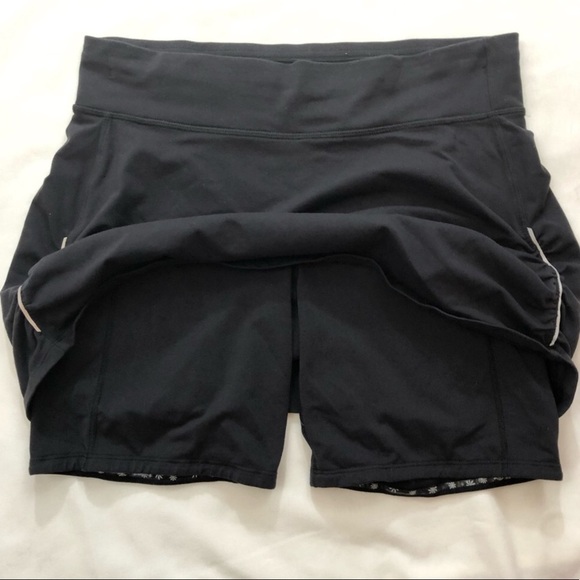 Athleta Contender 2 in 1 Black Skirt Shorts XS - Picture 7 of 10